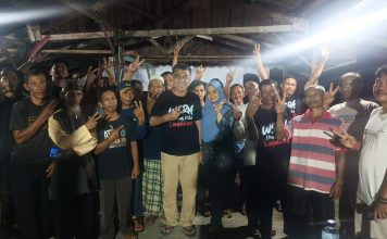 Menyala, Wan Siswandi Blusukan Malam ke Posko Pemenangan Air Lengit, Disambut Antusias
