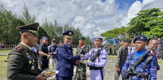 Peringatan HUT ke-79 TNI di Natuna, TNI Bersama Rakyat Menuju Indonesia Maju