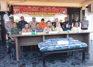 Pasutri Bawa Sabu 25 Kg Berhasil Diamanakan Polres Asahan