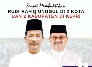 Survei Membuktikan : 75 Persen Warga Batam Pilih Rudi-Rafiq
