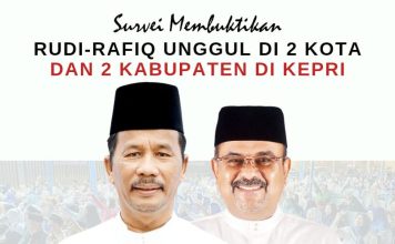 Survei Membuktikan : 75 Persen Warga Batam Pilih Rudi-Rafiq