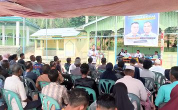 Paslon Nizar-Novrizal Disambut Antusias Masyarakat Saat Kampanye di Desa Mamut, Dapil II Senayang