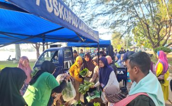 Meriah! Pasar Minggu Ria Lanud Raden Sadjad Jadi Tempat Favorit Warga Natuna untuk Rekreasi dan Belanja