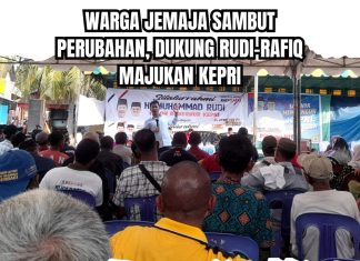 Warga Jemaja Sambut Perubahan, Dukung Rudi-Rafiq Majukan Kepri Ajak Warga Jemaja Bersama Bangun Anambas, Rudi Bagikan Nomor HP