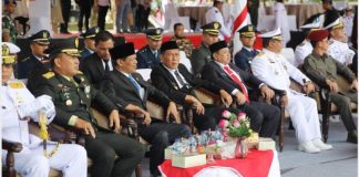 Ketua DPRD Kota Batam Hadiri Upacara HUT TNI Yang Ke-79