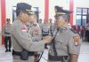 Kapolres Natuna Pimpin Upacara Sertijab Kasat Lantas dan Kapolsek Serasan