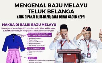 Mengenal Baju Melayu Teluk Belanga yang Dipakai Rudi-Rafiq saat Debat Cagub Kepri