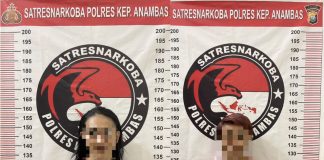 Dua Wanita di Kepulauan Anambas Ditangkap Satres Narkoba Polres Anambas Terkait Penyalahgunaan Narkotika