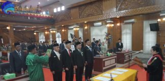 Pjs Bupati Asahan Ikuti Sumpah Janji Pimpinan DPRD Kabupaten Asahan Masa Jabatan 2024-2029
