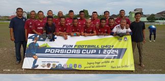 Porsidas FC Keluar Sebagai Juara 1 U-40 Setelah Menang Adu Penalti Atas Satpol PP FC