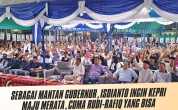 Sebagai Mantan Gubernur, Isdianto Ingin Kepri Maju Merata, Cuma Rudi-Rafiq yang Bisa
