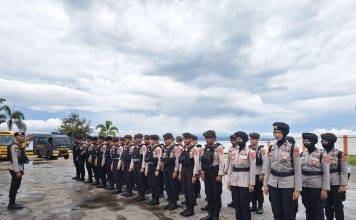 Polres Buton Tengah Siagakan Ratusan Personel untuk Pengamanan Debat Publik Paslon Bupati dan Wakil Bupati