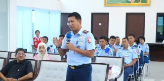 Lanud Raden Sadjad Fasilitasi Diseminasi Nilai Kepalangmerahan Bersama PMI Natuna