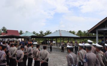 Polres Natuna Gelar Apel Gabungan Pengamanan Debat Publik Pilkada 2024