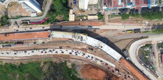 Pengerjaan Fly Over Sei Ladi Masuk Tahap Pengerjaan Struktur Utama