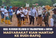 Hasil Blusukan Relawan di Tanjungpinang & Bintan: Masyarakat Kian Mantap ke Rudi-Rafiq
