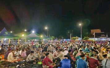Ribuan Warga Meriahkan Kenduri Doa Para Leluhur dan Makan Sehidang Berlima di Lingga