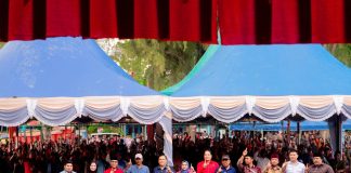 Ribuan Masyarakat Rupat Dukung Pasangan Nomor 1 Untuk Pilkada Kabupaten Bengkalis dan Provinsi Riau