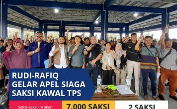Kawal Kemenangan, Tim Rudi-Rafiq Siapkan 7.000 Saksi di TPS, Hari ini Gelar Apel Siaga