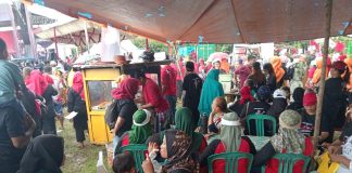 Kampanye Akbar Kasmarni-Bagus di Pinggir, Pedagang Kebanjiran Rezeki