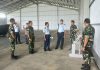 Pastikan Proyek Pembangunan Tepat Waktu, Danlanud RSA Natuna Terima Kunjungan Tim Pengawasan Koopsud I
