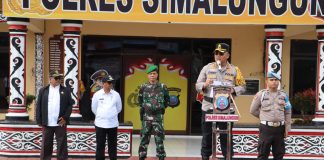 Kapolres Simalungun Pimpin Apel Gabungan Siaga Bencana Pasca Pencoblosan Pilkada 2024