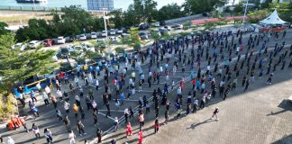 BP Batam Sukses Gelar Senam Gabungan Akhir Tahun, Karyawan Sehat dan Produktif