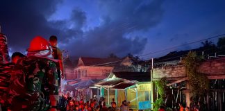 Kebakaran Hebat di Ranai, Lanal Ranai dan Tim Gabungan Berhasil Padamkan Api