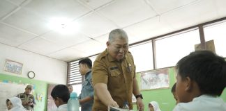 Sekdakab Asahan Launching Gerakan Serentak Uji Coba Makanan Gratis Bagi Peserta Didik di Kabupaten Asahan