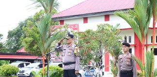 Memasuki Musim Utara, Wakapolres Natuna Pimpin Apel Kesiapsiagaan Bencana