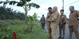Bupati Asahan Tinjau Lahan Lokasi Rencana Pembangunan Lapas
