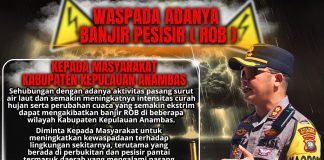 Kapolres Anambas Himbau Warga Waspada Banjir ROB dan Cuaca Ekstrem
