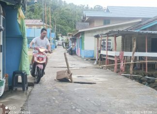Akses Jalan Utama Desa Nyamuk Jebol, Camat Siantan Timur Minta Solusi Alternatif ke DPUPR Anambas