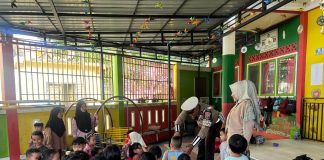 Keseruan Kegiatan Polisi Sahabat Anak Bersama Sat Lantas Polres Anambas