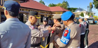 Kapolres Simalungun Pimpin Apel Gelar Pasukan Operasi Lilin Toba 2024, Siapkan Pengamanan Nataru