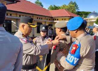 Kapolres Simalungun Pimpin Apel Gelar Pasukan Operasi Lilin Toba 2024, Siapkan Pengamanan Nataru