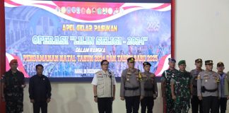 Polres Natuna Gelar Apel Operasi Lilin Seligi 2024 untuk Pengamanan Natal dan Tahun Baru 2025