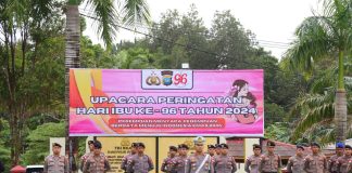 Polres Natuna Gelar Upacara Peringatan Hari Ibu ke-96 dengan Semangat Menuju Indonesia Emas 2045