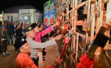 Pagelaran Lampu Colok Meriahkan MTQ ke-49 Tingkat Kabupaten Bengkalis