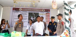 Bupati Simalungun Tinjau Pos Pam Pelabuhan Tigaras, Imbau Masyarakat Jaga Kekondusifan