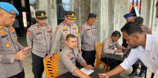 Hindari Hal Negatif, Polres Gelar Pemeriksaan Anggota Pemegang Senpi