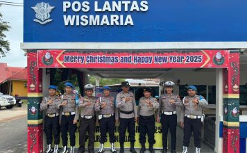 Propam Polres Lingga Cek Kesiapan Personil Pos Pengamanan dan Pos Pelayanan Operasi Lilin Seligi 2024