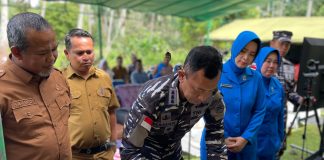 Danlanal Ranai Resmikan Kampung Bahari Nusantara Batu Gajah, Natuna