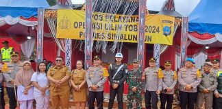 Tinjau Pospel Nataru, Kapolres Simalungun Dampingi Kapolda Sumut Tinjau Kesiapan Pos di Tol Sinaksak Simalungun