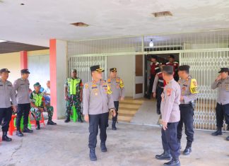 Kapolres Aceh Tamiang Tinjau Pengamanan Rumah Ibadah Umat Kristiani