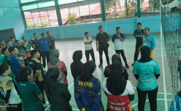 11 Wasit dan 1 Pelatih asal Kabupaten Lingga mengikuti Pelatihan Wasit dan Pelatih