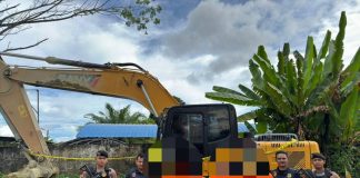 Tim gabungan Bersama Polres Nagan Raya Tangkap 5 Orang Diduga Pelaku Tambang Emas Ilegal