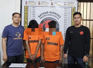 Dua Tersangka Dibekuk Sat Narkoba Polres Simalungun, 4,31 Gram Jenis Sabu Ditemukan