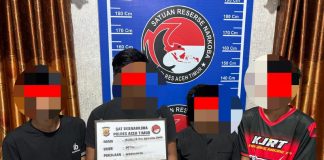 Gerebek Rumah Warga, Polsek Ranto Peureulak Amankan Empat Pemuda dan 20 Paket Narkotika Jenis Sabu