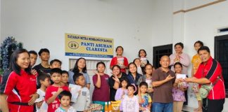 Komunitas Wartawan Kristen Berbagi Kasih ke Panti Asuhan Claresta Kota Medan